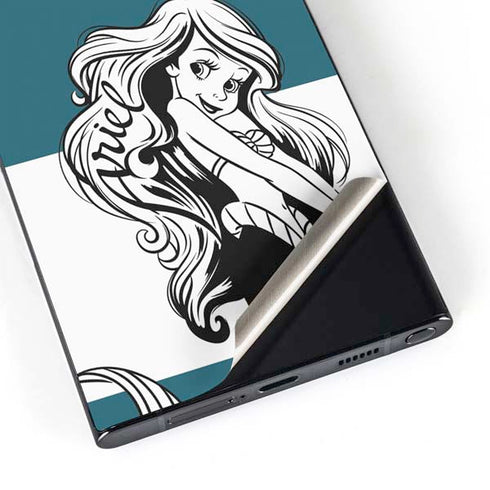 Disney The Little Mermaid Ariel Stripes Galaxy S25 Ultra Skin